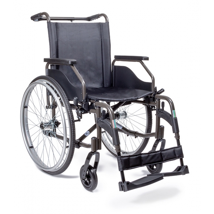 Fauteuil Roulant Manuel - Dossier Fixe - Novo Light - Brun - DRIVE