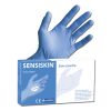 Gants Nitrile - Non Poudrés - Sensiskin - Bleu - Bte de 100 - EUROMEDIS