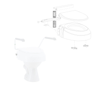 Kit de fixation cuvette WC AT900 - La Paire - INVACARE