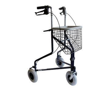 Rollator 3 roues Pliant - Acier - EUROMEDIS