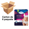 TENA Silhouette Plus - Taille basse - Blanc - Taille L - Paquet de 10 - Carton de 6 paquets