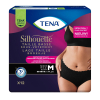 TENA Silhouette Plus - Taille basse - Noir - Taille M - Paquet de 12