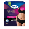 TENA Silhouette Plus - Taille basse - Noir - Taille L - Paquet de 10