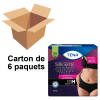 TENA Silhouette Plus - Taille basse - Noir - Taille M - Paquet de 12 - Carton de 6 paquets