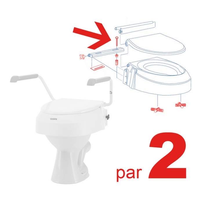 Patin antidérapant - Rehausse WC Clipper 1 - HERDEGEN - Rehausseurs de WC -  Univers Santé